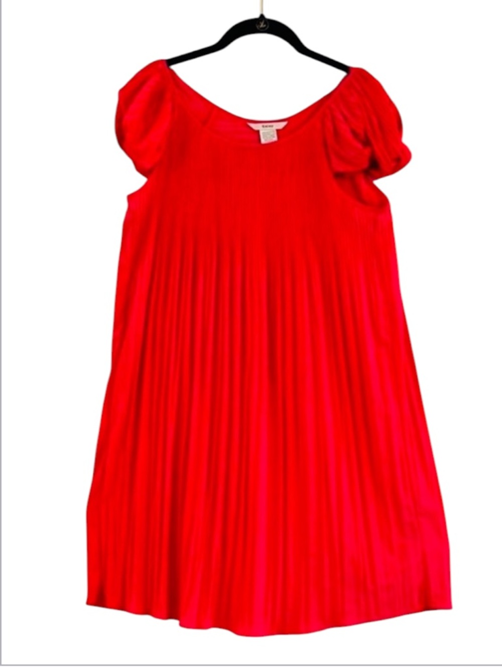 Esley Collection Hot Fuchsia Pleated Mini Dress Size S